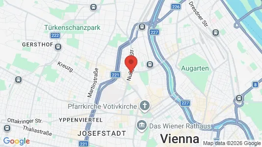 Rooms for rent i Vienna Alsergrund - kort over placeringen