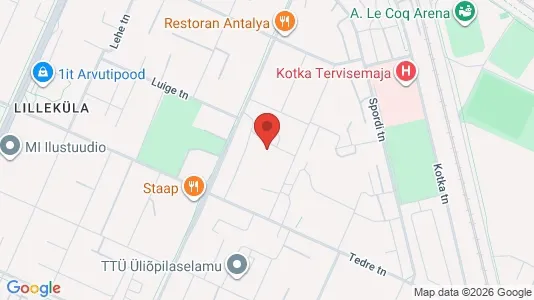 Apartments for rent i Tallinn Kristiine - kort over placeringen
