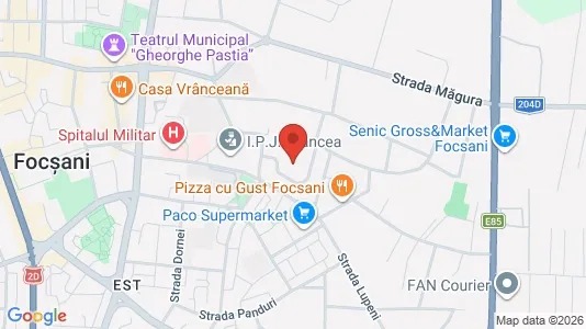 Apartments for rent i Focşani - kort over placeringen