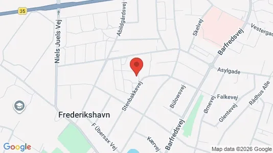 Apartments for rent i Frederikshavn - kort over placeringen