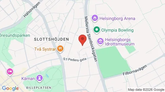 Apartments for rent i Helsingborg - kort over placeringen