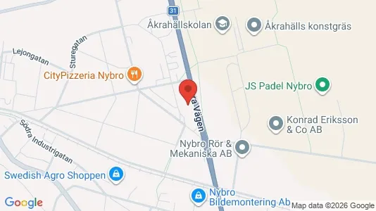 Apartments for rent i Nybro - kort over placeringen