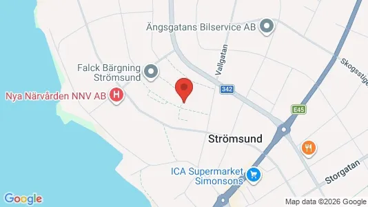 Apartments for rent i Strömsund - kort over placeringen