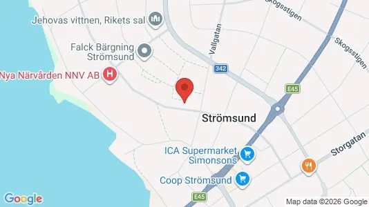 Apartments for rent i Strömsund - kort over placeringen