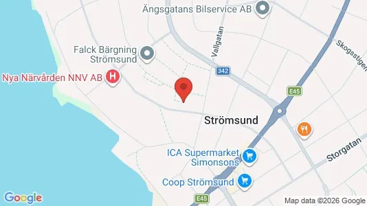 Apartments for rent i Strömsund - kort over placeringen