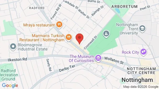 Apartments for rent i Nottingham - Nottinghamshire - kort over placeringen