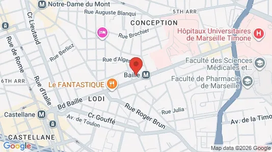 Apartments for rent i Marseille 5ème arrondissement - kort over placeringen
