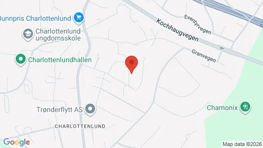 Apartments for rent i Trondheim Østbyen - kort over placeringen