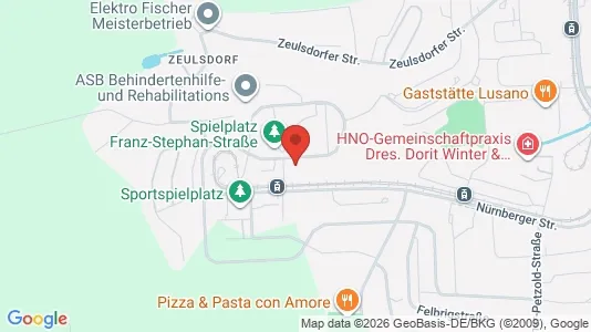 Apartments for rent i Gera - kort over placeringen