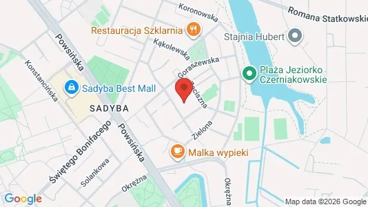 Apartments for rent i Warszawa Mokotów - kort over placeringen