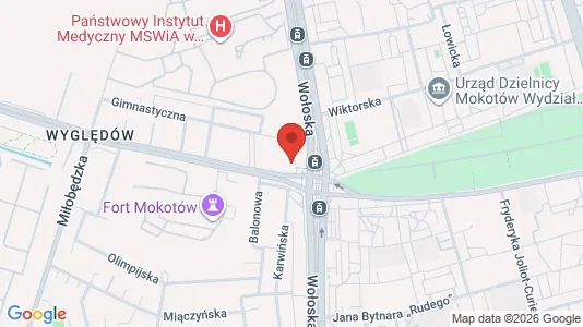 Apartments for rent i Warszawa Mokotów - kort over placeringen