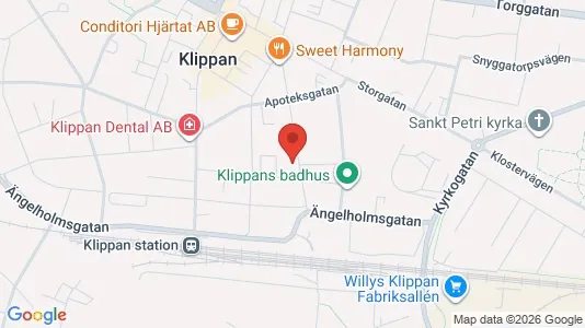 Apartments for rent i Klippan - kort over placeringen