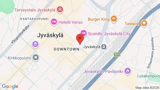 Rooms for rent i Jyväskylä - kort over placeringen