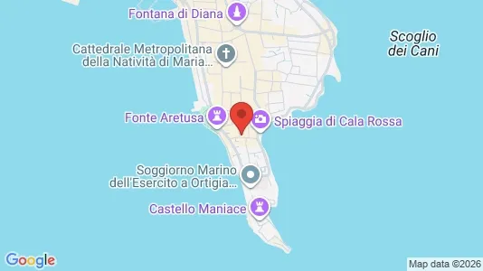 Apartments for rent i Siracusa - kort over placeringen