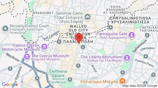 Apartments for rent i Nicosia Lefkosia - kort over placeringen
