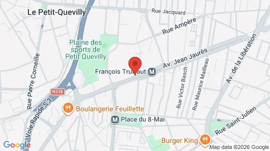 Apartments for rent i Rouen - kort over placeringen