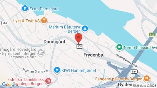 Apartments for rent i Bergen Laksevåg - kort over placeringen