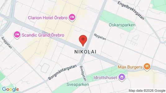Apartments for rent i Örebro - kort over placeringen