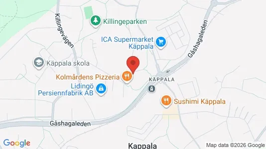 Apartments for rent i Lidingö - kort over placeringen