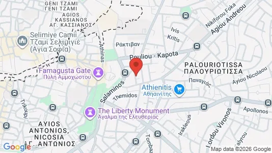 Apartments for rent i Nicosia Lefkosia - kort over placeringen