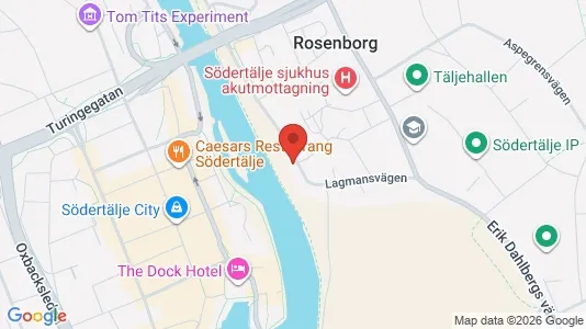 Apartments for rent i Södertälje - kort over placeringen