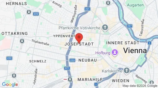 Rooms for rent i Vienna Josefstadt - kort over placeringen