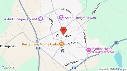 Apartments for rent i Vimmerby - kort over placeringen