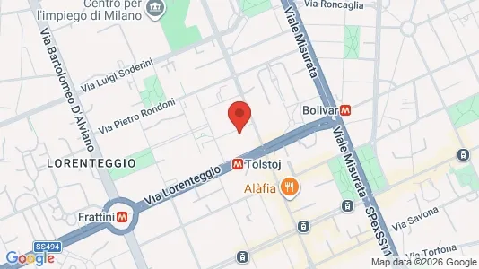 Rooms for rent i Milano Zona 6 - Barona, Lorenteggio - kort over placeringen