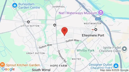 Houses for rent i Ellesmere Port - Merseyside - kort over placeringen