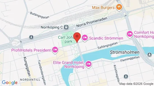 Apartments for rent i Norrköping - kort over placeringen