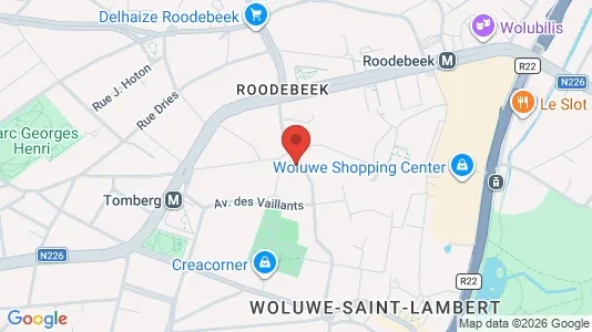 Apartments for rent i Brussels Sint-Lambrechts-Woluwe - kort over placeringen