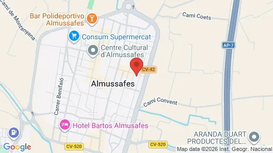Apartments for rent in Almussafes - Photo from Google Street View