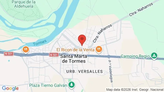 Apartments for rent i Carbajosa de la Sagrada - kort over placeringen