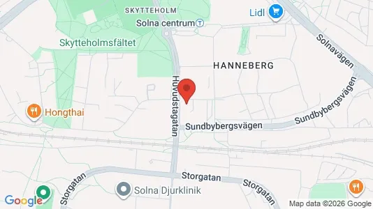 Apartments for rent i Solna - kort over placeringen