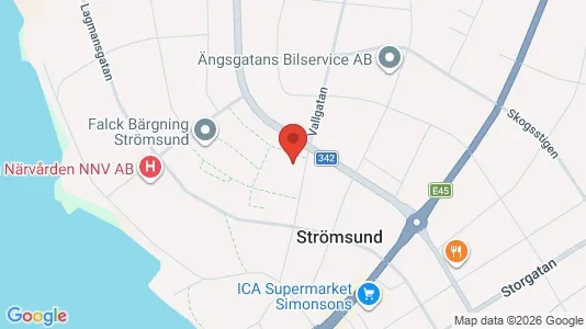 Apartments for rent i Strömsund - kort over placeringen