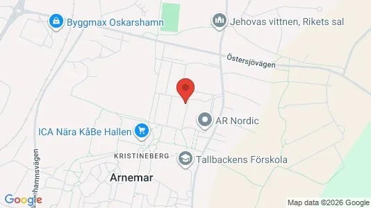 Apartments for rent i Oskarshamn - kort over placeringen