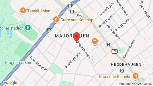 Apartments for rent i Oslo Frogner - kort over placeringen