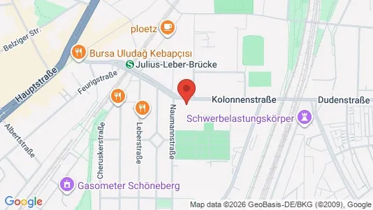 Apartments for rent i Berlin Tempelhof-Schöneberg - kort over placeringen