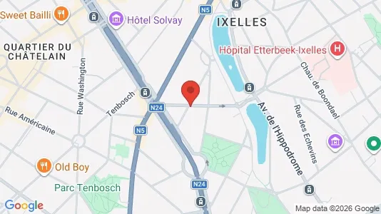 Apartments for rent i Brussels Elsene - kort over placeringen