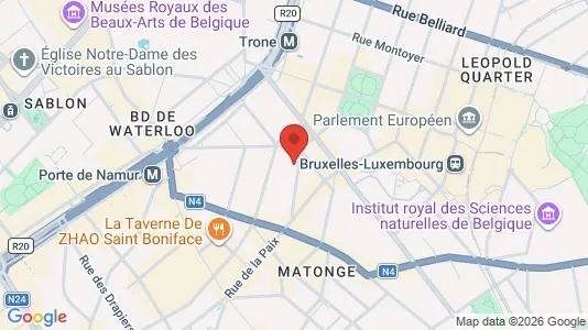 Apartments for rent i Brussels Elsene - kort over placeringen