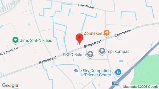 Apartments for rent i Sint-Niklaas - kort over placeringen