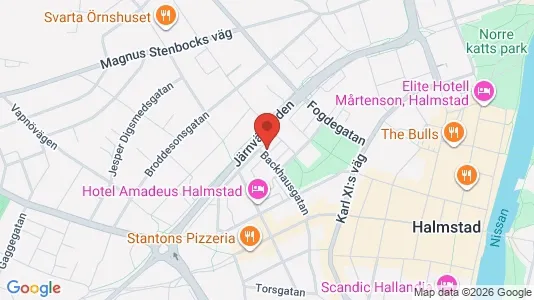 Apartments for rent i Halmstad - kort over placeringen