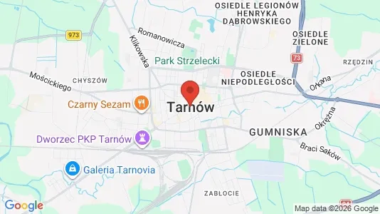 Apartments for rent i Tarnów - kort over placeringen