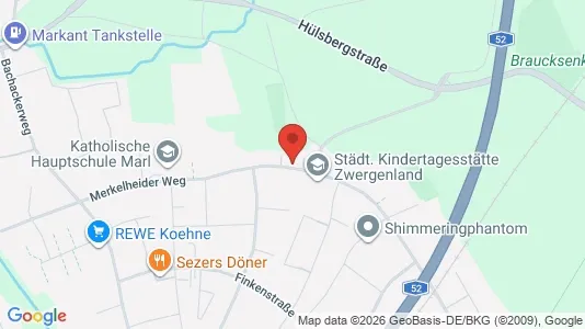 Apartments for rent i Recklinghausen - kort over placeringen