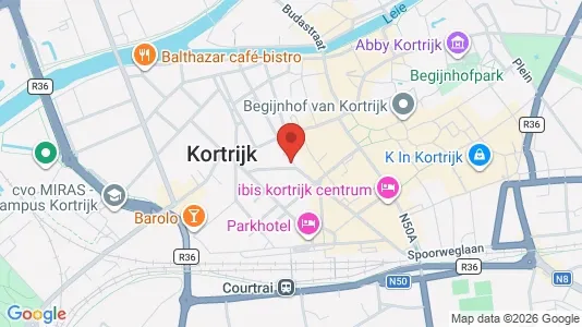 Apartments for rent i Kortrijk - kort over placeringen