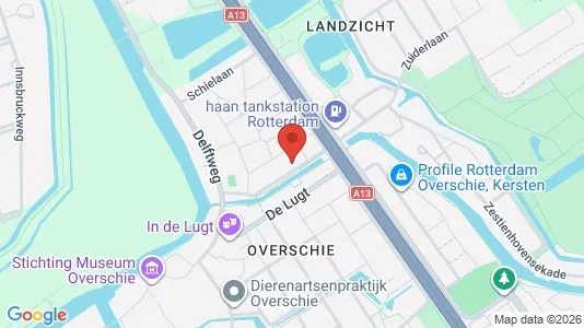 Apartments for rent i Rotterdam Overschie - kort over placeringen
