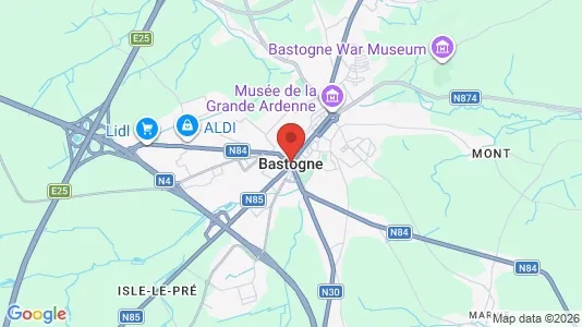 Houses for rent i Bastenaken - kort over placeringen