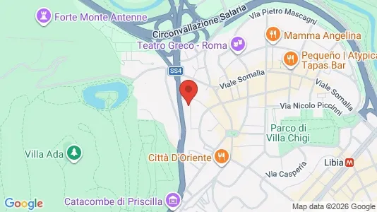 Apartments for rent i Roma Municipio II – Parioli/Nomentano - kort over placeringen