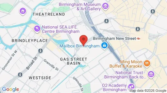 Apartments for rent i Birmingham - West Midlands - kort over placeringen