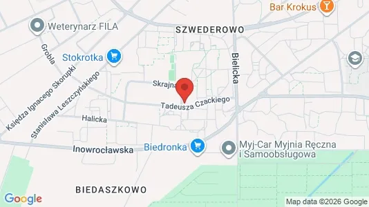 Apartments for rent i Bydgoszcz - kort over placeringen